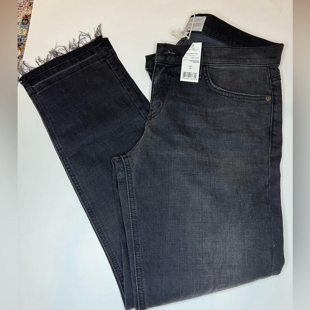 CURRENT/ELLIOT Black crop jeans NWT